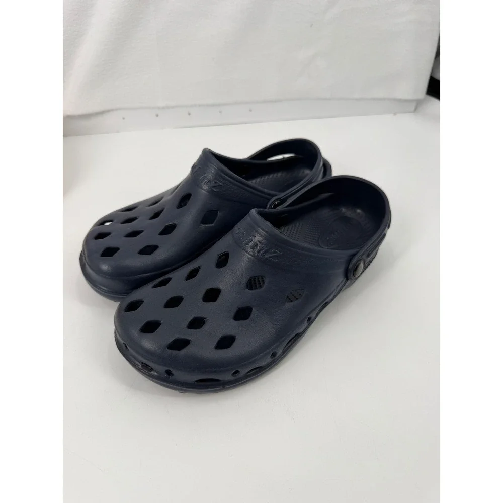 NothinZ Diamond Vent Clogs Mens Size 13 Navy Blue Lightweight Comfort Shoes
